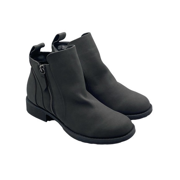 LUKEES by MUK LUKS Black Side-Zip Bethany‎ Ankle Boot - Women - Picture 1 of 7
